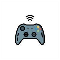 A game controller with wifi symbol on it vector