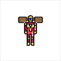 Iron man icon vector
