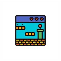 A colorful icon of a game vector
