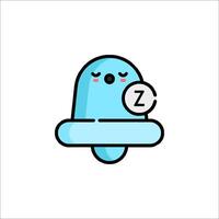 A blue ice cream cone with a z on it vector