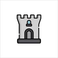 A castle icon on a white background vector