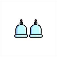 Two bells on a white background vector