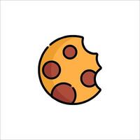 A pizza slice icon on a white background vector