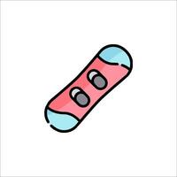 A skateboard icon on a white background vector