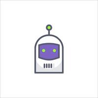 A robot icon on a white background vector