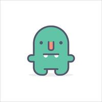 A cartoon character with a big nose and a small mouth vector