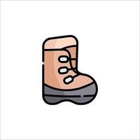 A cartoon boot with a pair of shoes on it vector