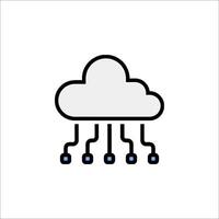 Cloud computing icon illustration vector