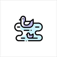 A bird sitting on a rock with water in the background vector