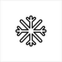 Snowflake icon illustration vector