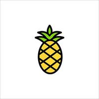 A pineapple icon on a white background vector