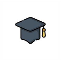 Graduation cap icon illustration vector