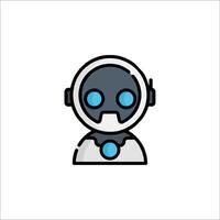 A robot icon on a white background vector