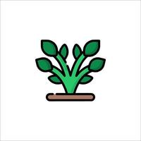Plant icon illustration vector