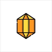 A diamond icon in a flat style vector
