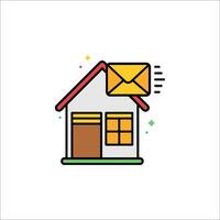 Mail delivery icon vector