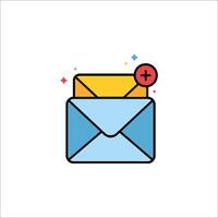 Email icon with envelope and envelope icon vector