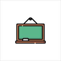 A blackboard with a green board on it vector