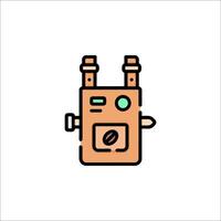 A robot icon on a white background vector