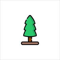 A small tree icon on a white background vector