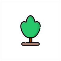A green tree icon on a white background vector