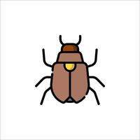 A beetle icon on a white background vector