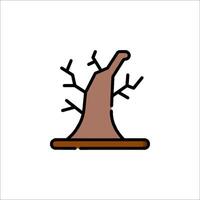 A witch hat on top of a tree icon vector