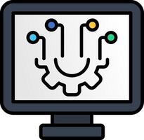 Configuration Line Filled Icon vector