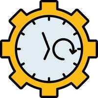 Optimization Line Filled Icon vector