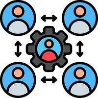 Stakeholder Line Filled Icon vector