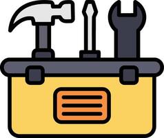 Toolbox Line Filled Icon vector