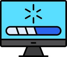 Loading Line Filled Icon vector