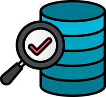 Database Management Line Filled Icon vector