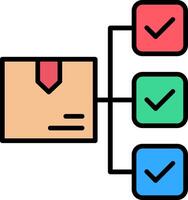 Distribution Line Filled Icon vector