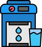 Dispenser Line Filled Icon vector