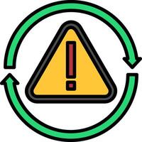 Reboot Line Filled Icon vector