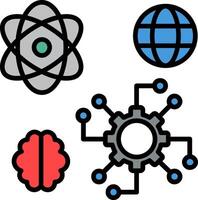 Automated Line Filled Icon vector