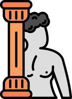 Myth Line Filled Icon vector