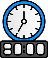 Timer Line Filled Icon vector