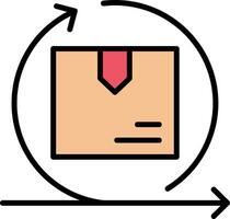 Agile Line Filled Icon vector