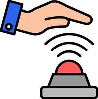 Sensor Line Filled Icon vector