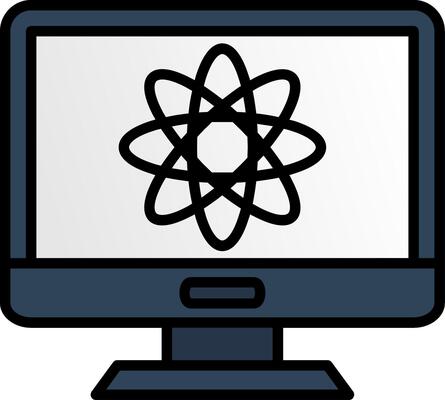 Quantum Line Filled Icon