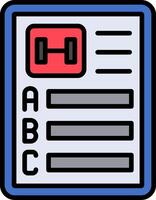 Statistics Line Filled Icon vector