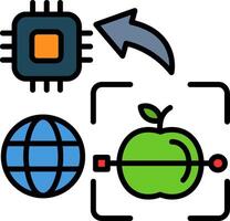 Object Line Filled Icon vector
