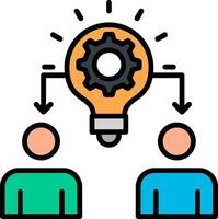 Innovation Line Filled Icon vector