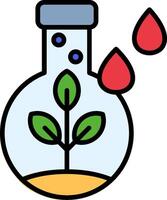 Flask Line Filled Icon vector