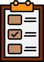 Backlog Line Filled Icon vector