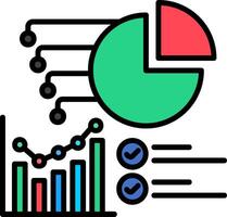 Description Line Filled Icon vector