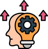 Skills Line Filled Icon vector