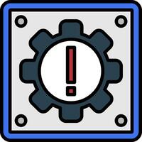 Setting Line Filled Icon vector